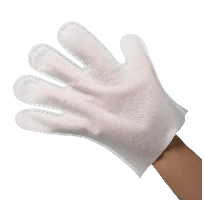 Sử dụng ướt và khô, găng tay không dệt dùng một lần của Viscose và Polyester Spunlace