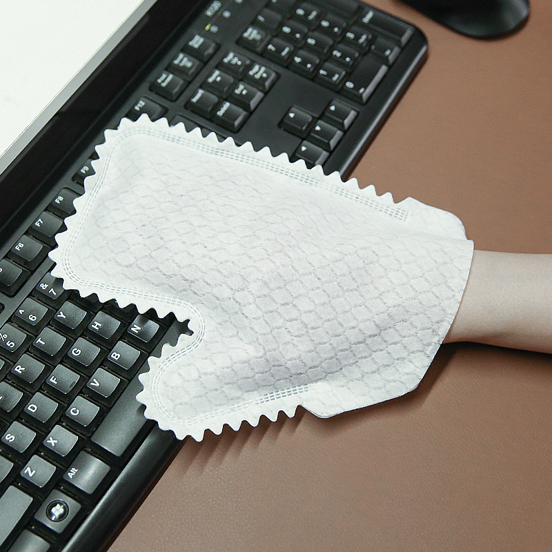 Loại bỏ bụi thoải mái không kích thích găng tay không dệt dùng một lần